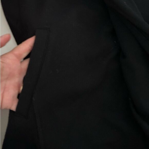 Anthropologie Saturday Sunday Black Convertible Hooded Open Cardigan Size Medium - Picture 4 of 9